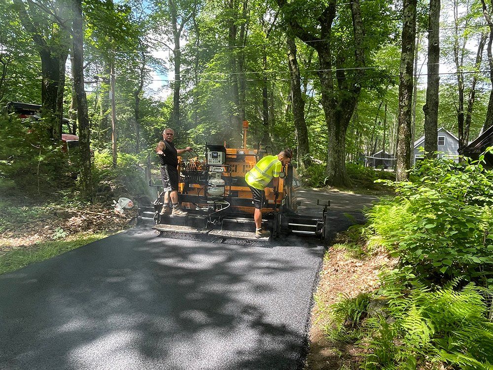 Asphalt paving work