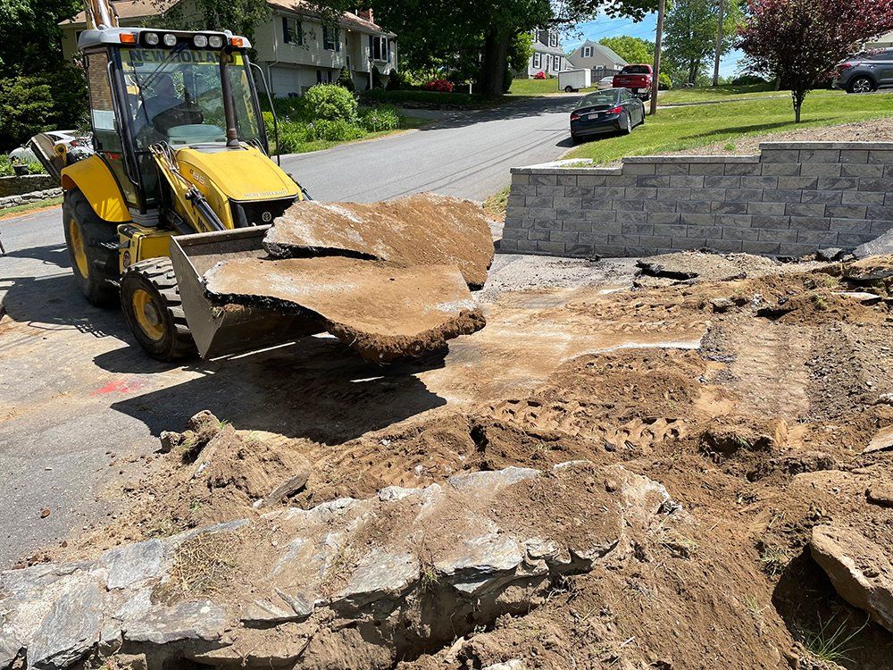 Asphalt paving work