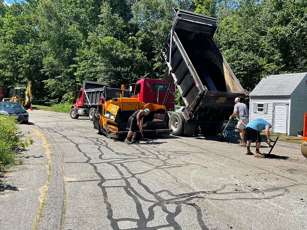 Asphalt paving work