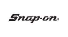 Snap-on logo in black italic text on a white background