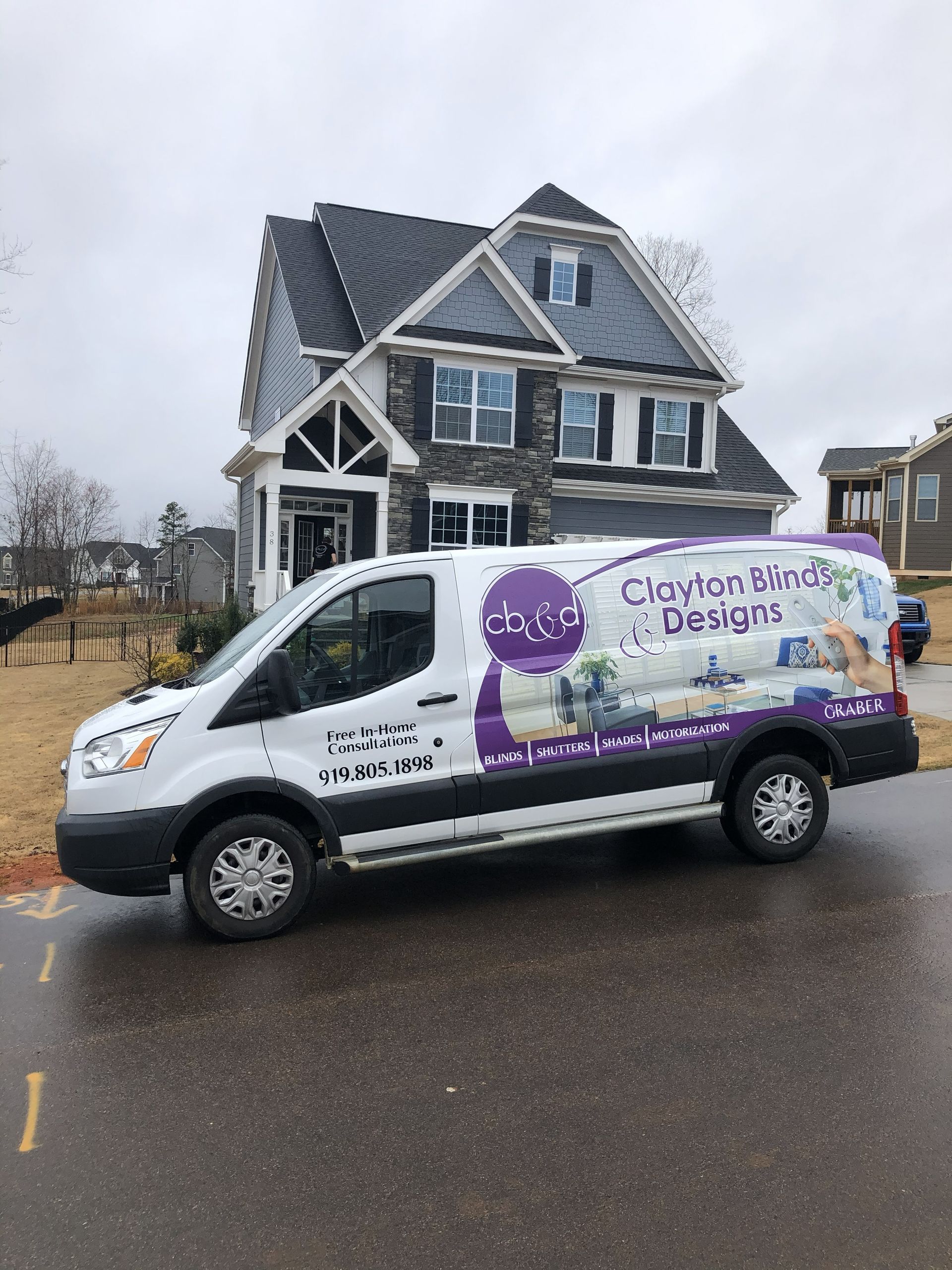 White work van with 