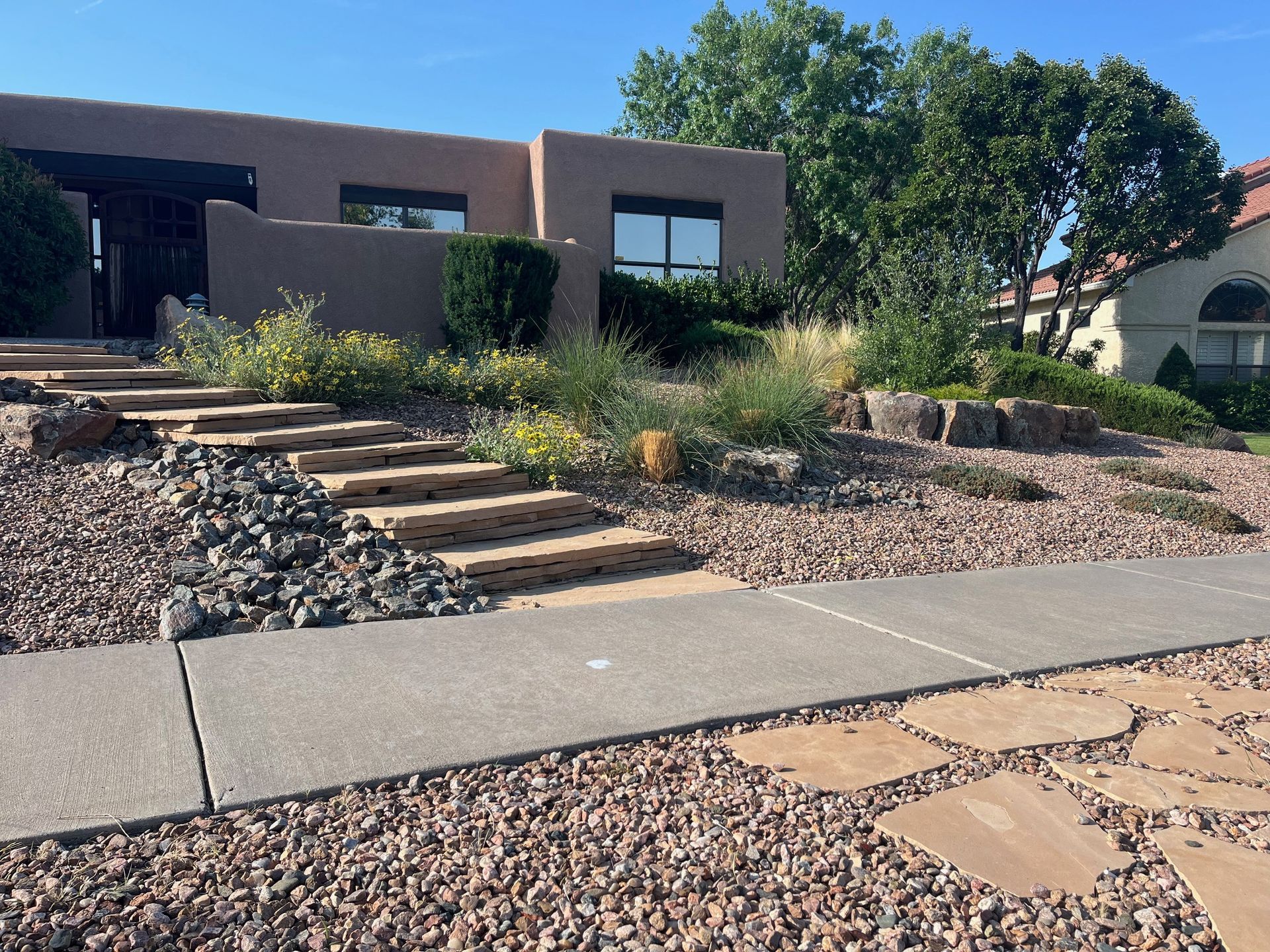 After landscaping services