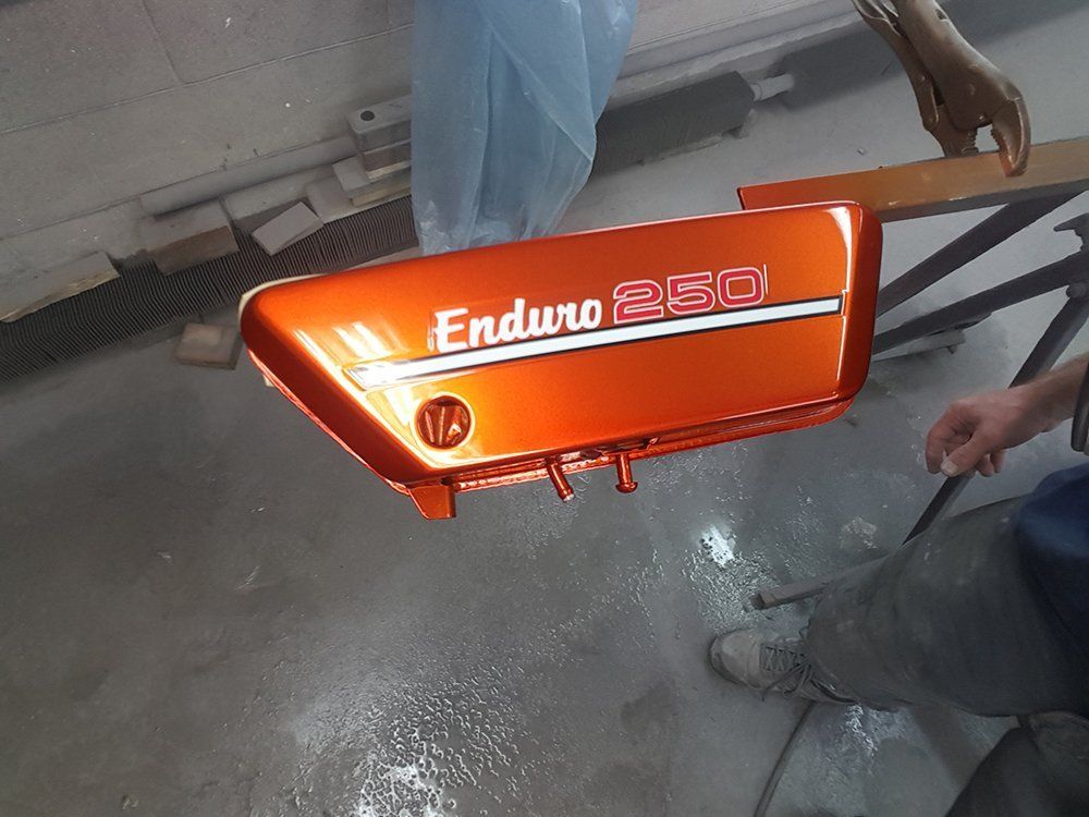 Custom motorcycle paint