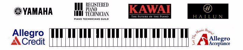 Yamaha, Registered Piano Technician, Kawai, Hailun, Steinway & Sons, Allegro Credit, Allegro Acceptance