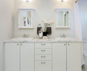 Bathroom mirrors and frames
