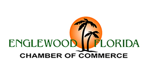 A logo for the englewood florida chamber of commerce