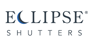 The logo for eclipse shutters is shown on a white background.