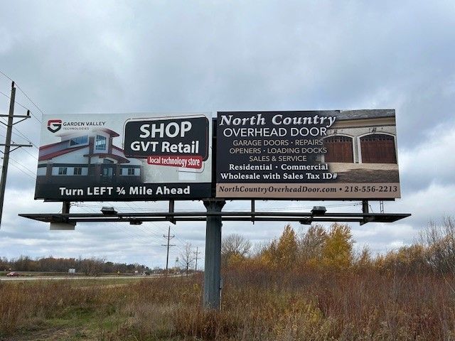A billboard for north country overhead doors 