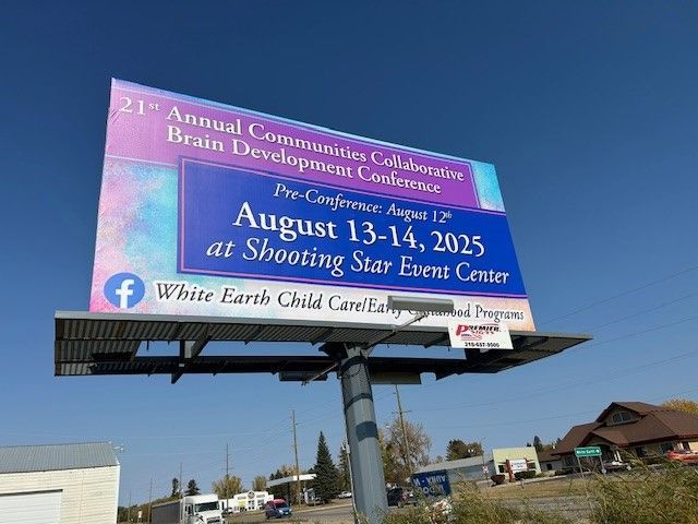 A billboard for the 21st annual communities collaborative brain development conference