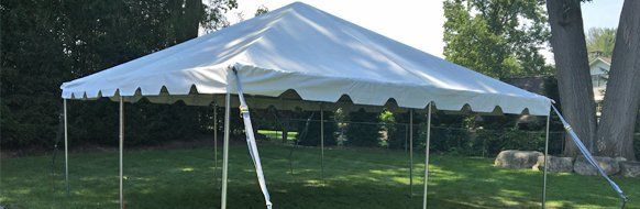 Enclosed discount tent rental