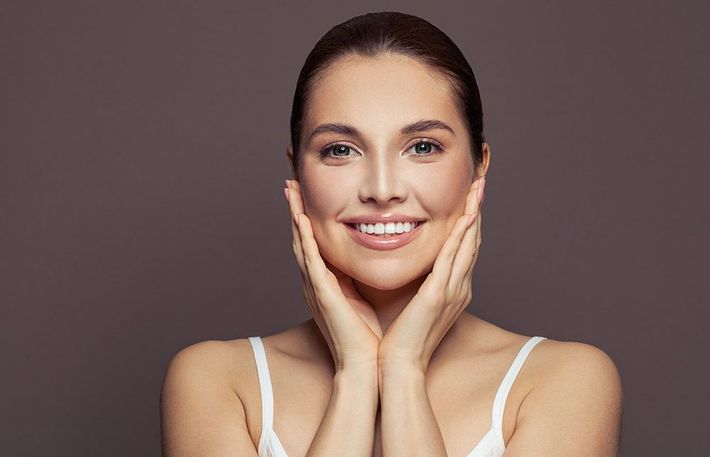 beautiful woman smiling