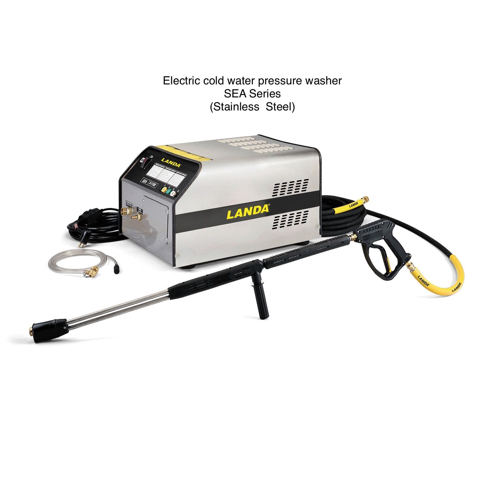A landa electric cold water pressure washer sea series stainless steel