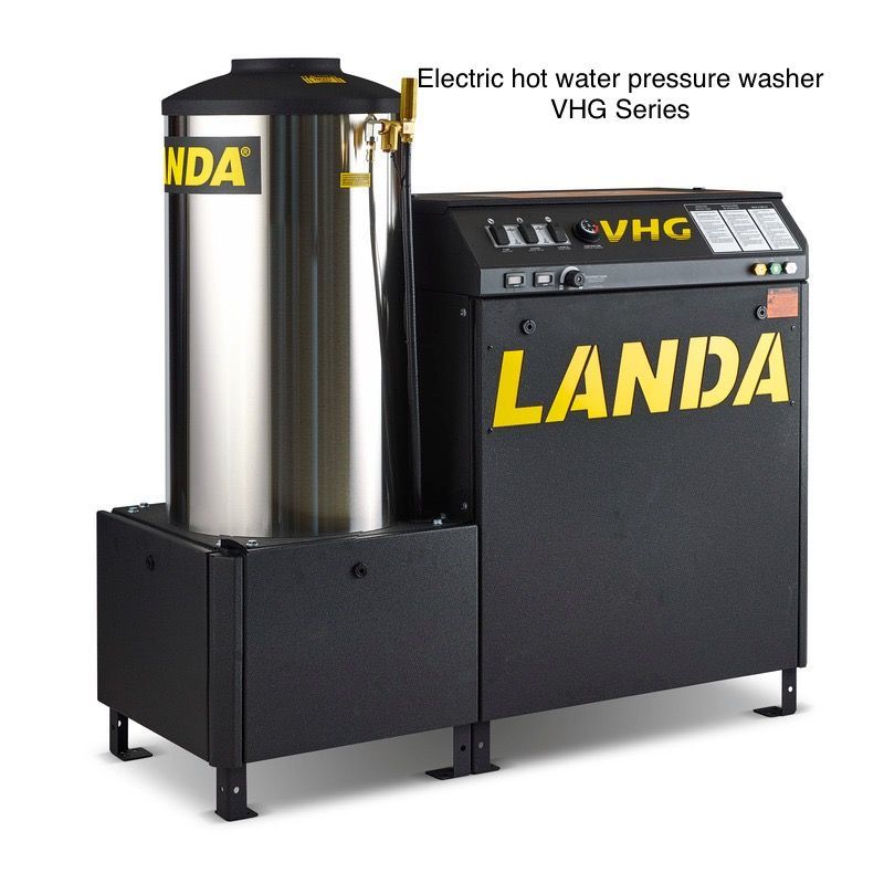A landa electric hot water pressure washer vhg series
