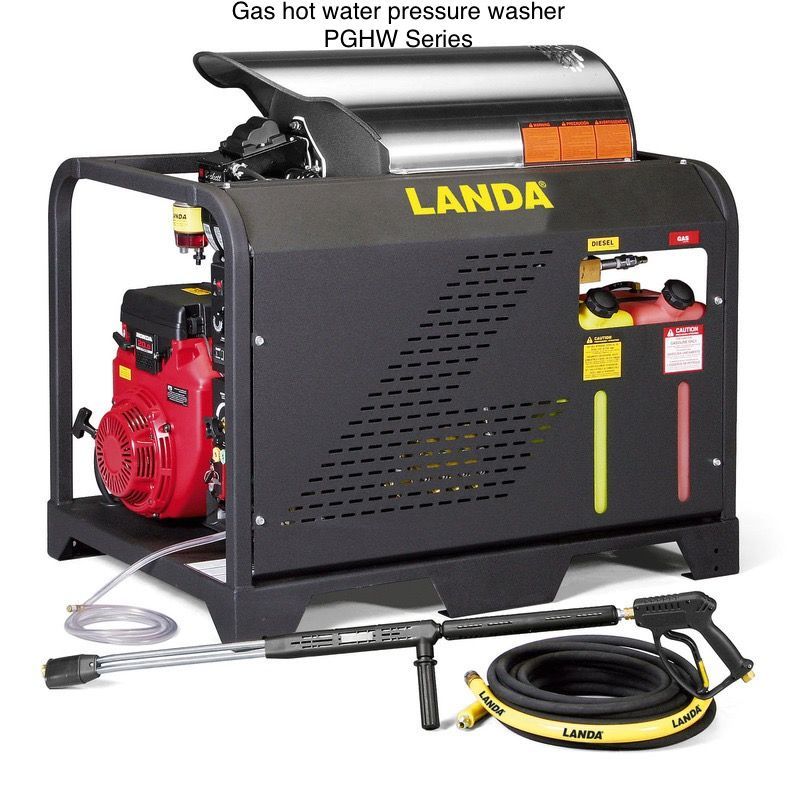 A landa gas hot water pressure washer pghw series