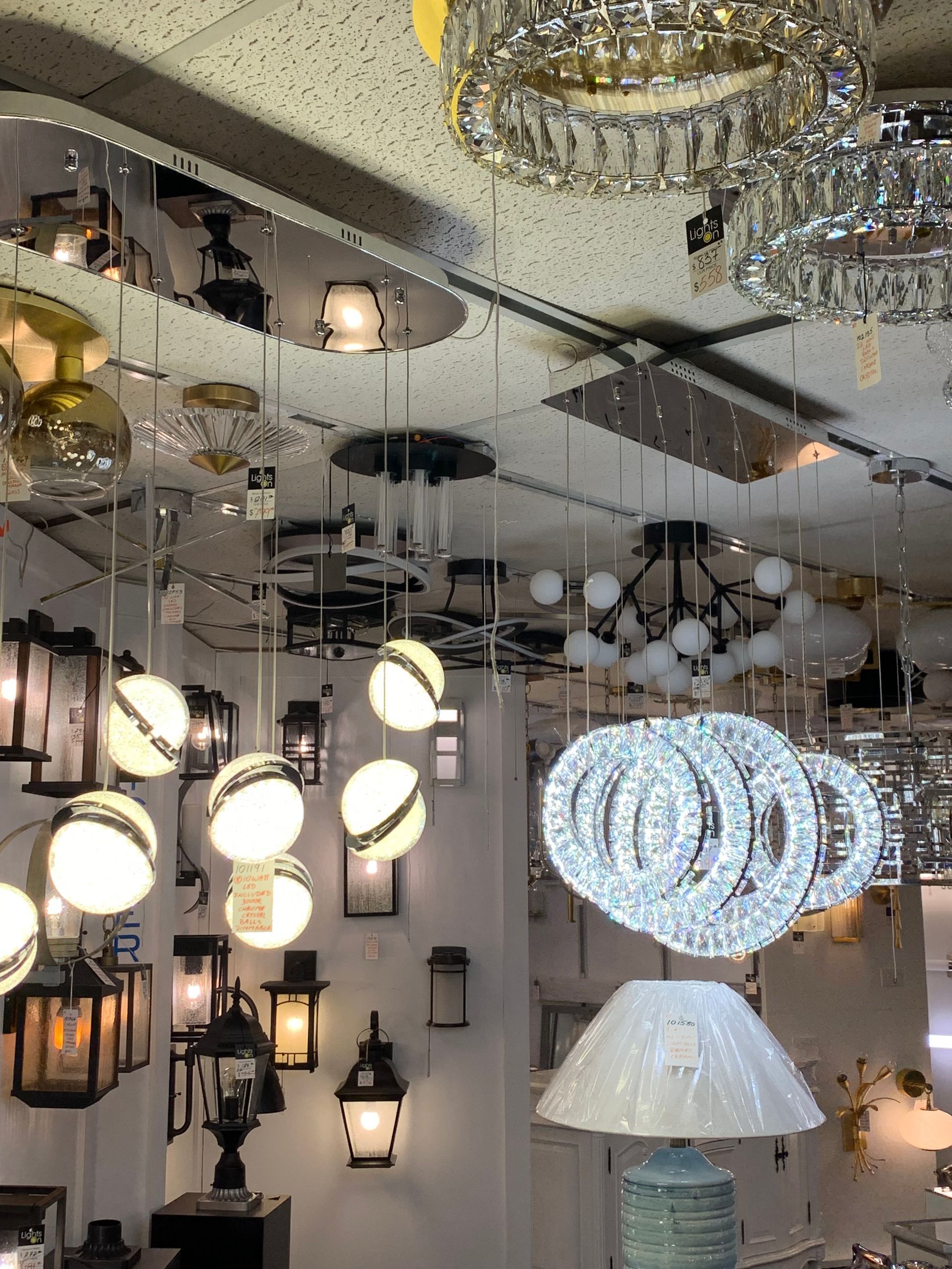 A store filled with lots of different types of lights