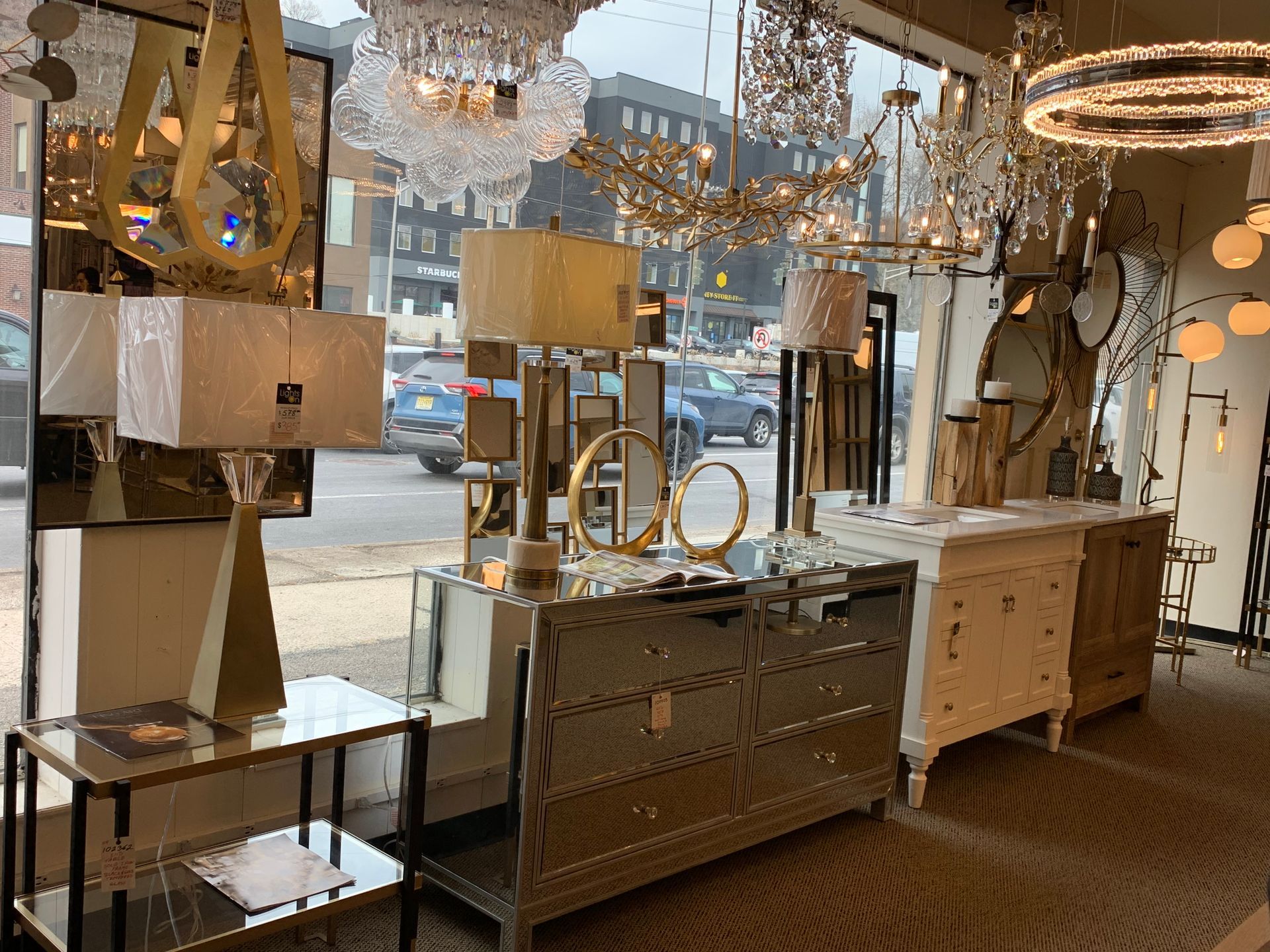 A store filled with lots of furniture and lamps.