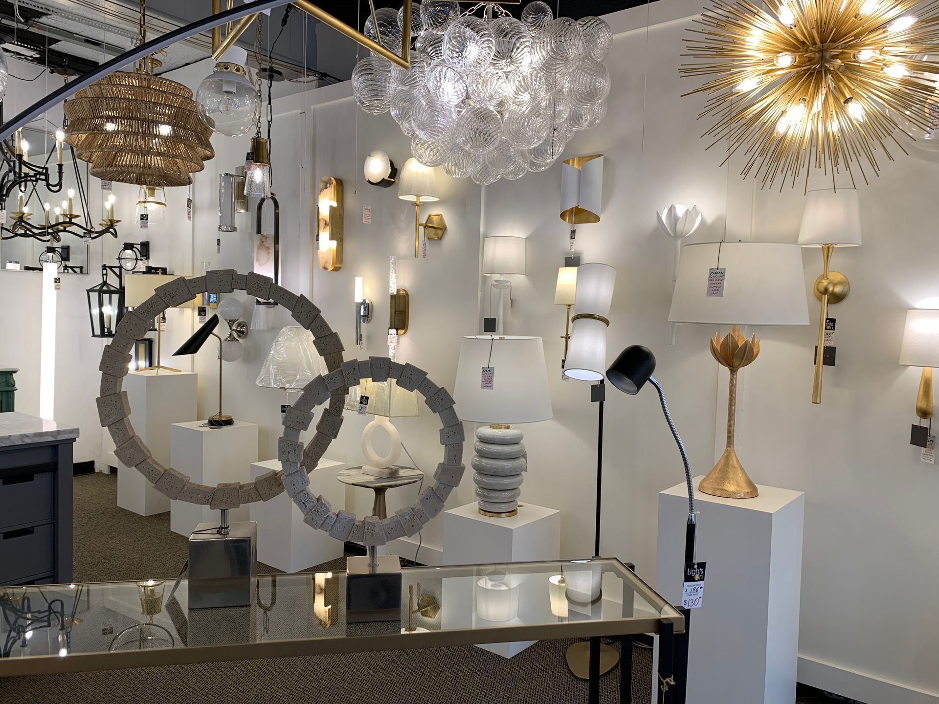 A store filled with lots of lights and lamps.