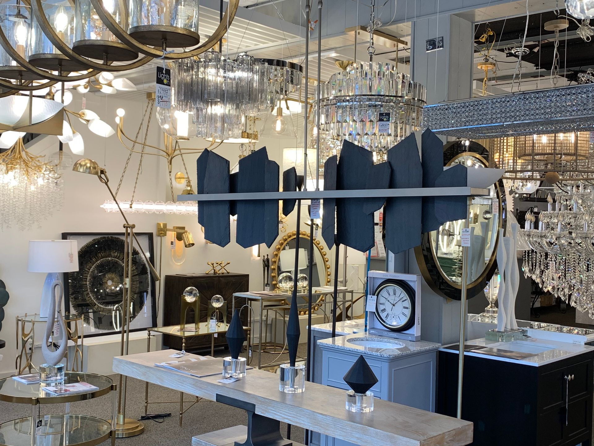 A store filled with lots of furniture and lamps.