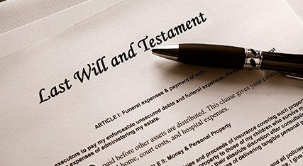 Last will and testament form