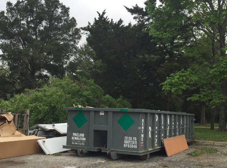 Pineland Dumpster at location