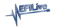 Blue EFLive logo with a heartbeat line graphic on a white background