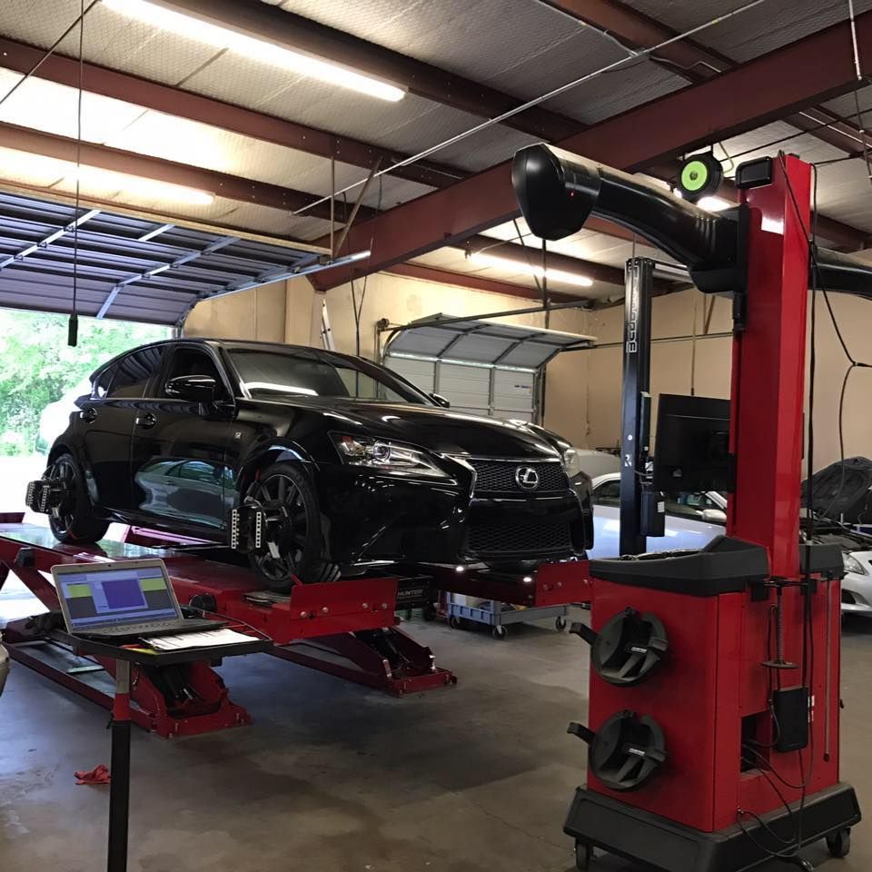 Black car for repair 