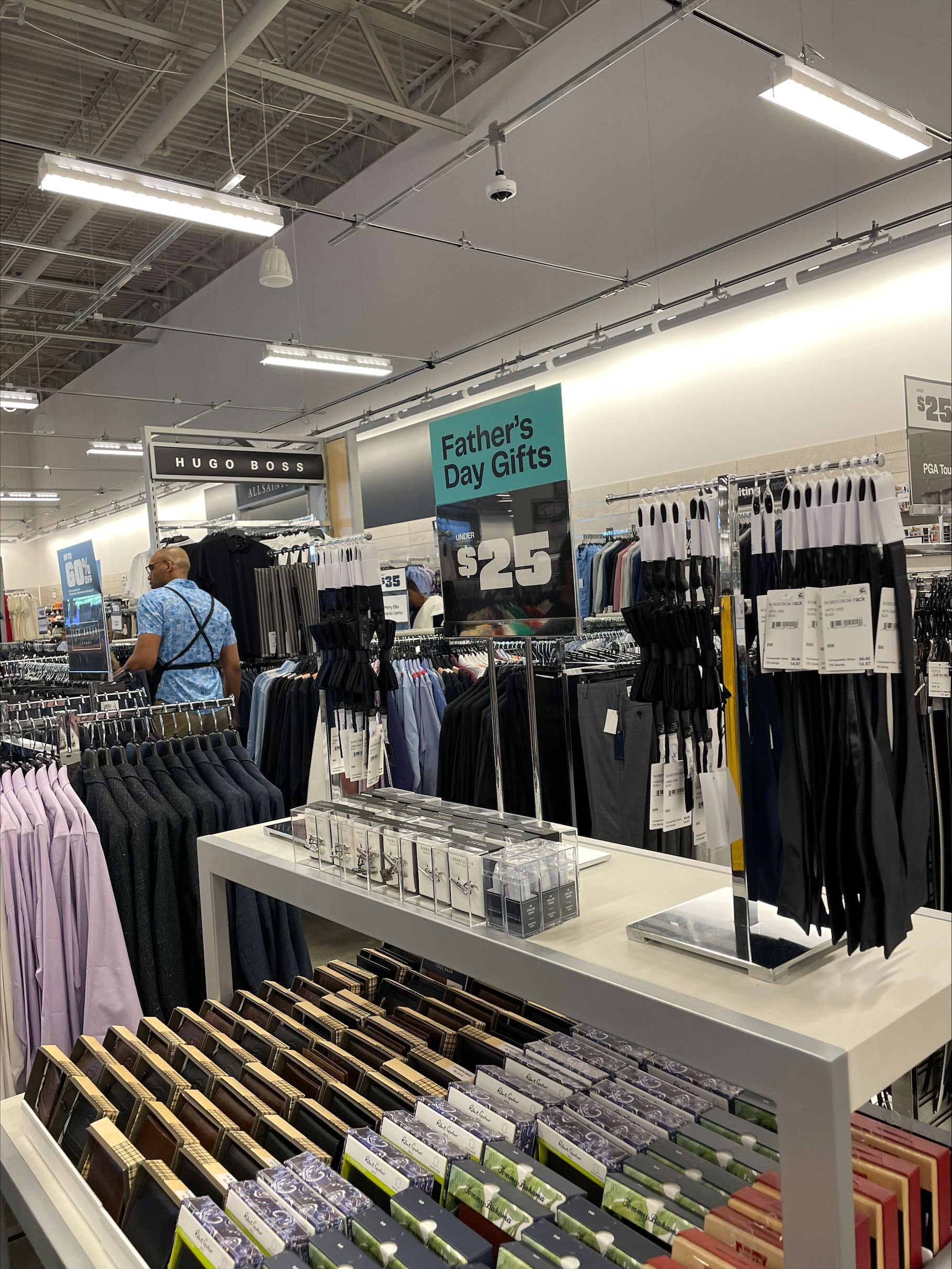 A store filled with lots of clothes and socks.