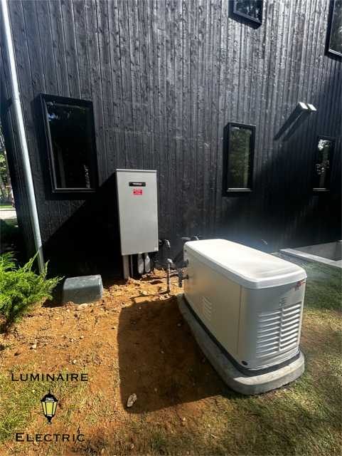 A large white box is sitting in front of a house
