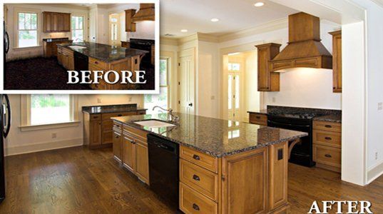 Water Damage Restoration - Before and After image