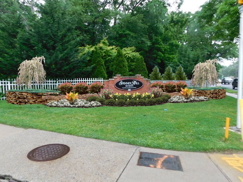 After photo of a sign in the middle of a lush green field says Dream Rd