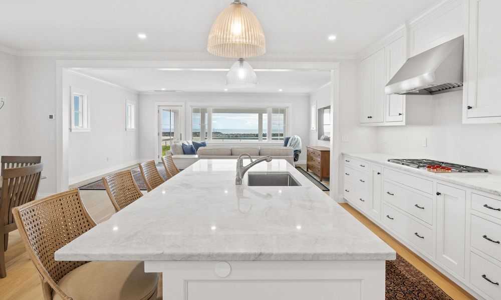 White elegant countertop