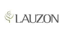 Lauzon logo with a stylized green tree and text