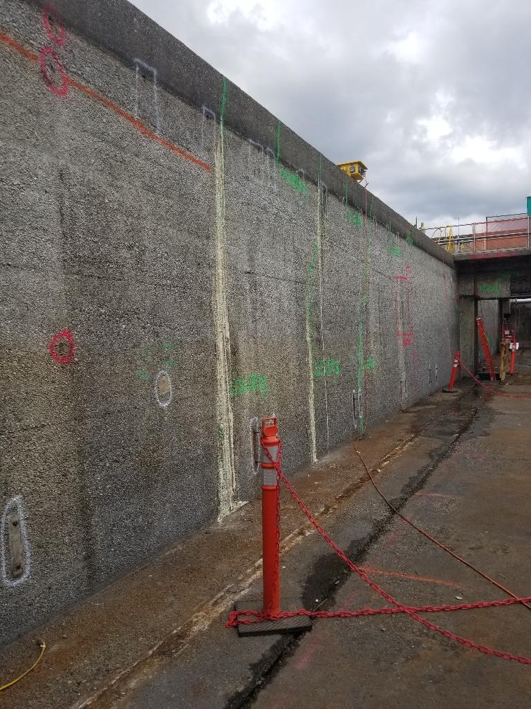 Wastewater treatment plant waterproofing