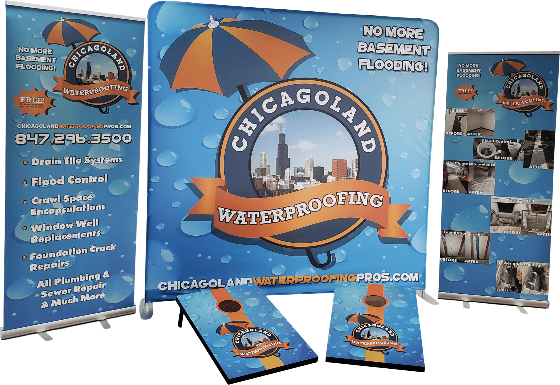 Chicagoland waterproofing ads