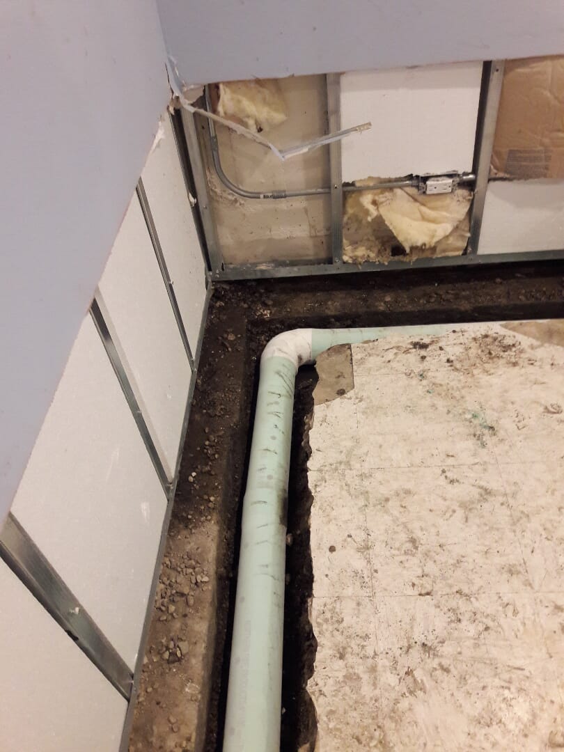 Dig a trench around the perimeter