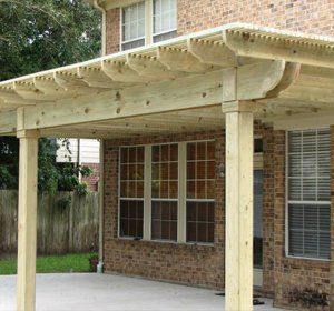 fence and covered patio