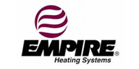 Empire Heating Systems logo with a purple sphere and black text.