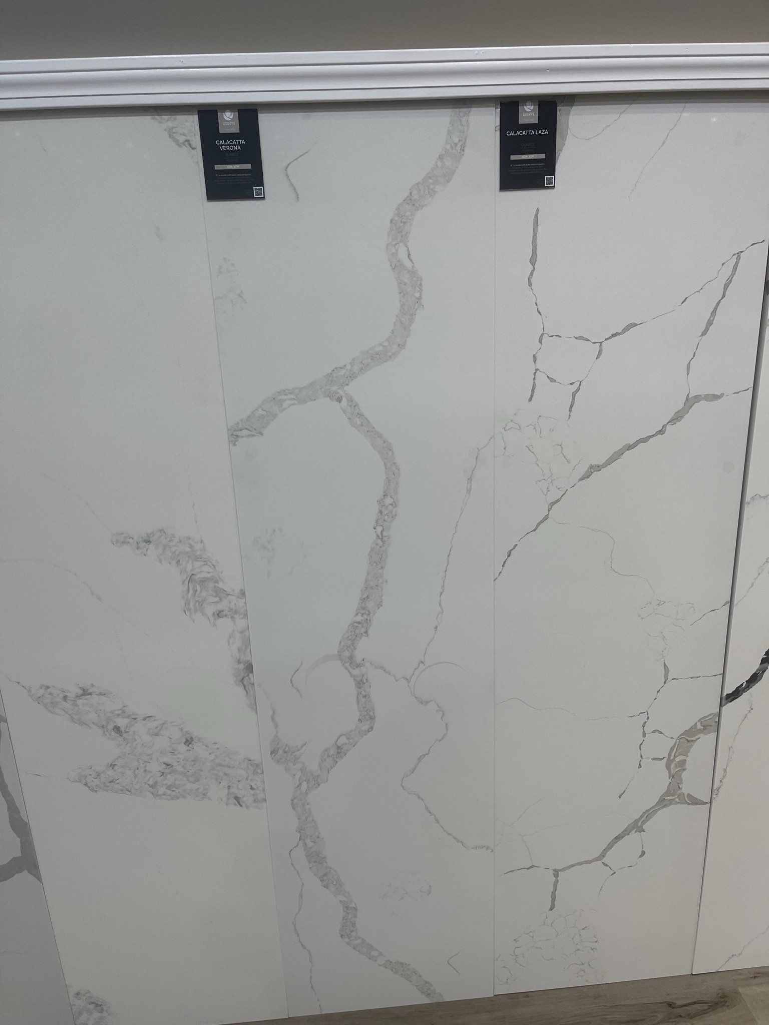 Calacatta Verona and Calacatta Laza