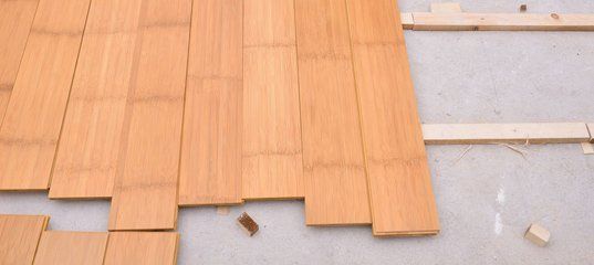 Bamboo floor installation