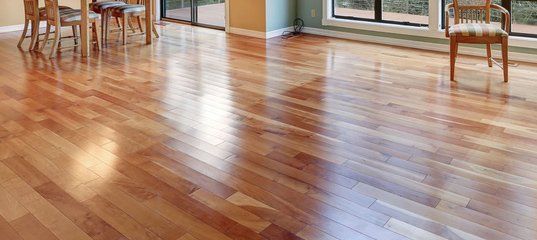 Residential house hardwood floor