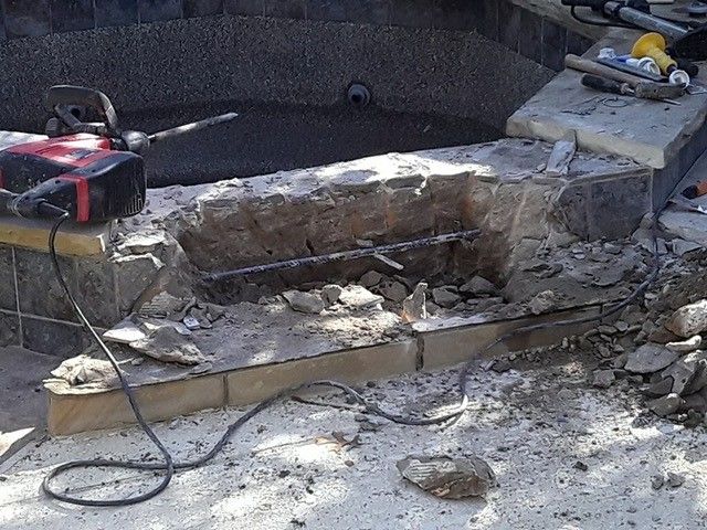 during spa restoration