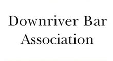 Downriver Bar Association logo: Text on white background.