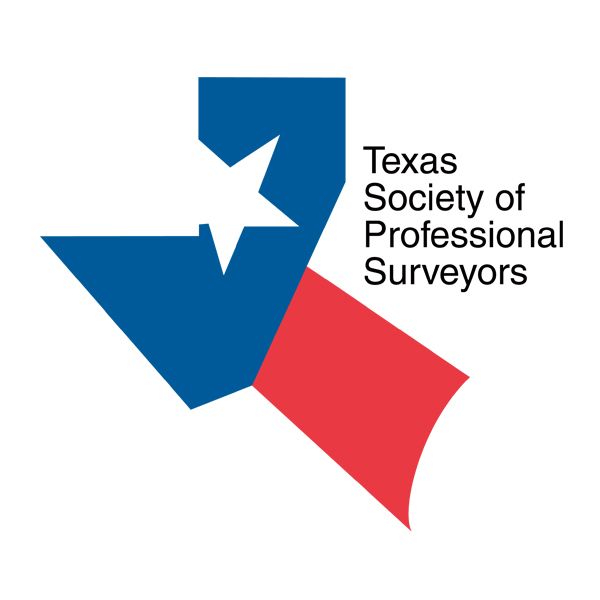 The logo for the texas society of professional surveyors