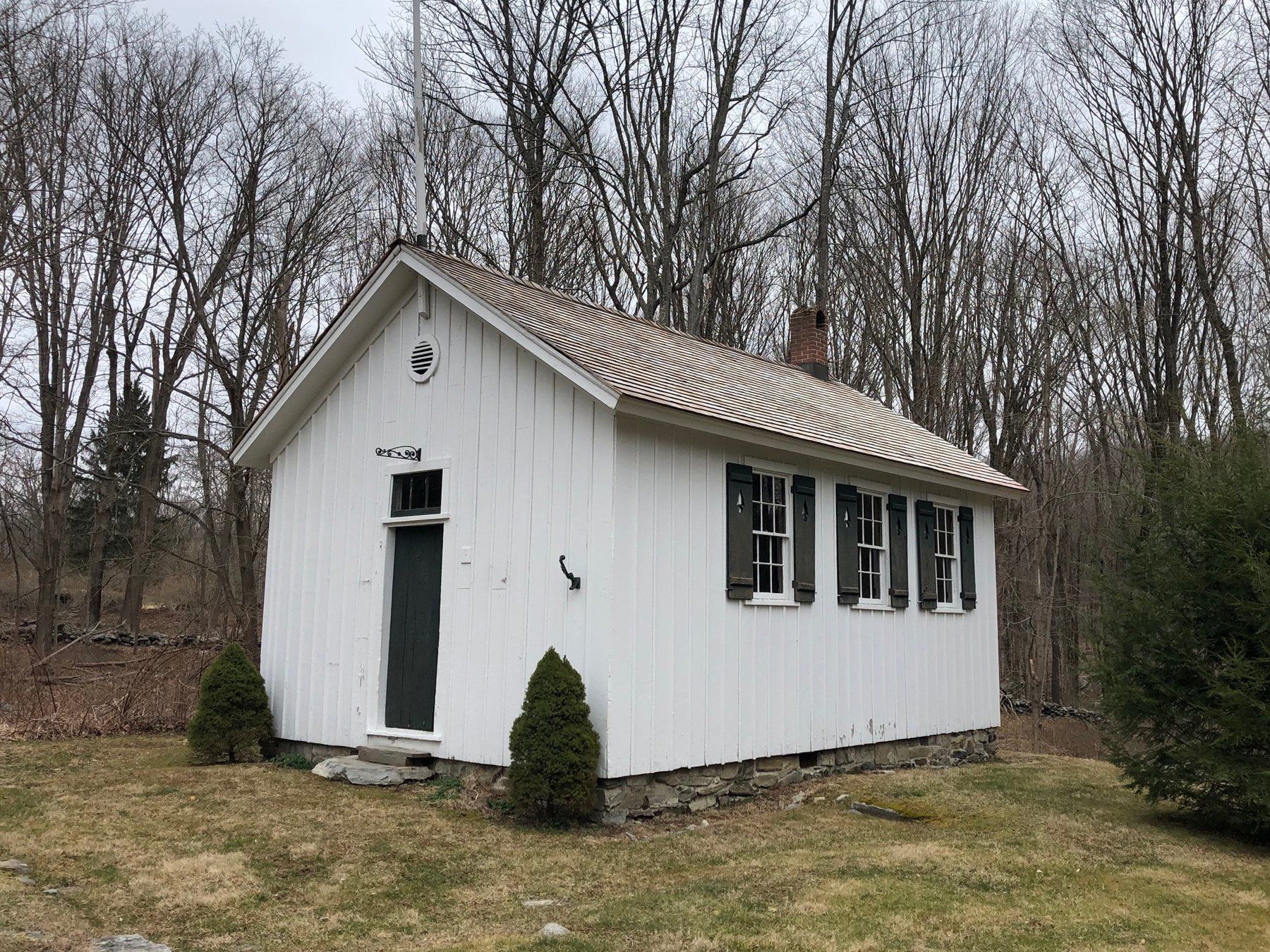 White painted building