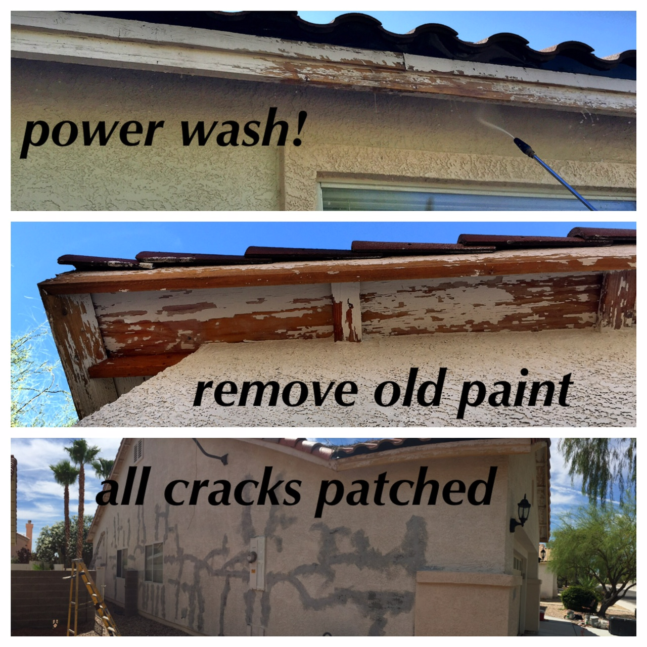 Before and after exterior