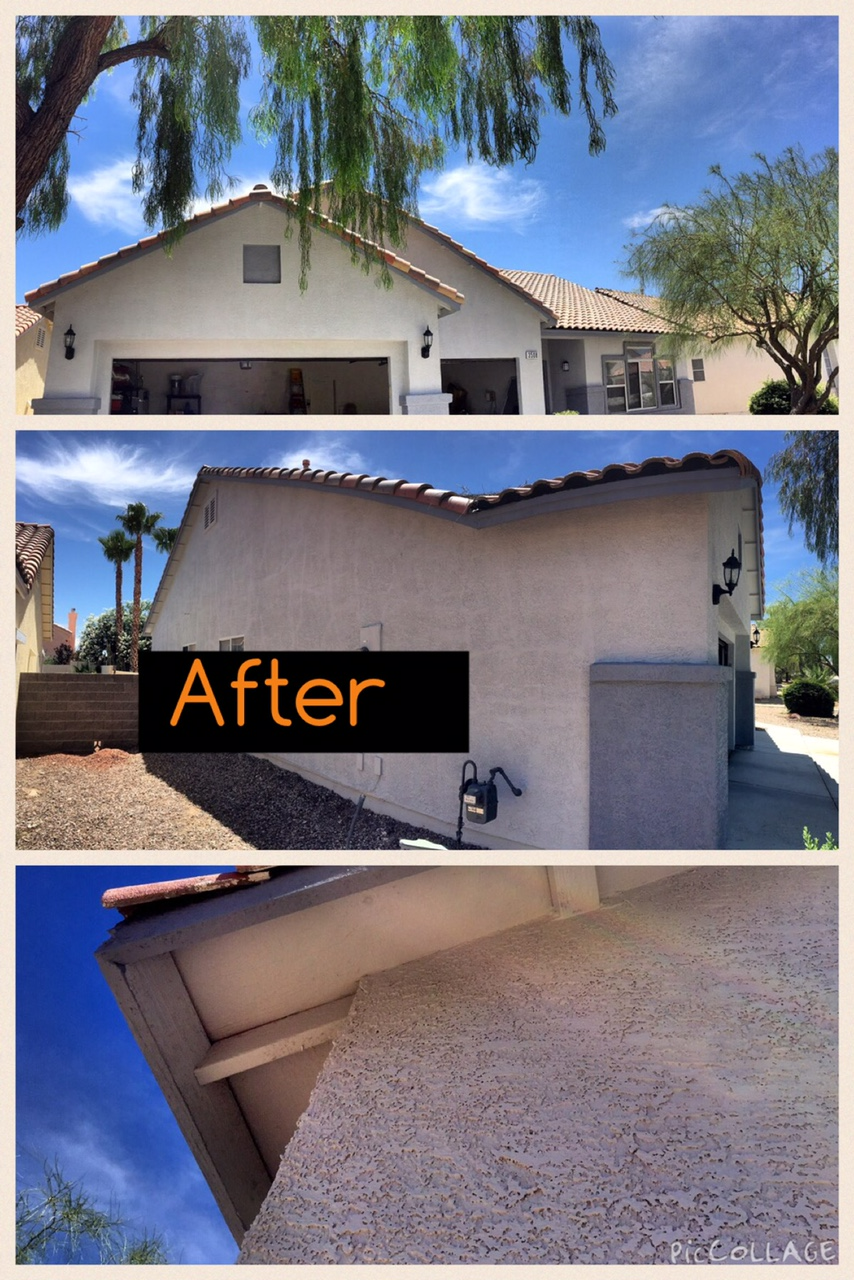 Before and after exterior painting