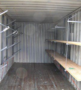 storage unit custom shelving