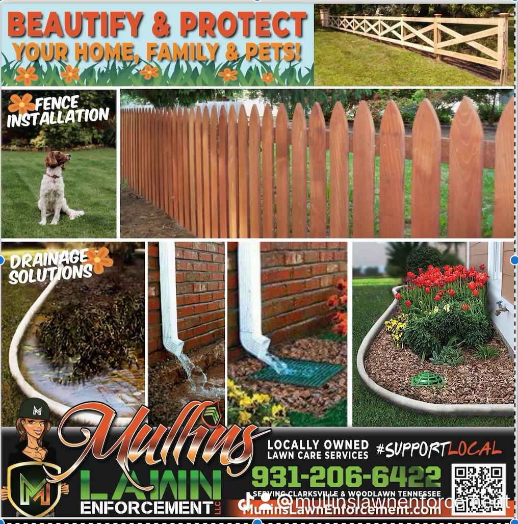 An advertisement for a company called valley lawn enforcement.