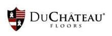 A logo for duchateau floors with a shield on a white background.
