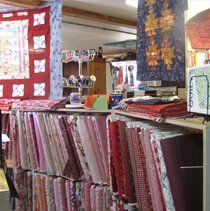 fabrics in the store